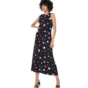 NWT Ted Baker Lizzzee Ruched Side Detail Midi Dress